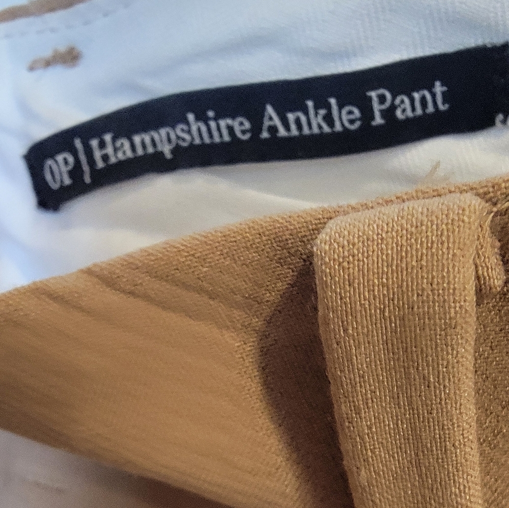 Talbots Petite Tan Hsmpshire Ankle Pants Size 0P